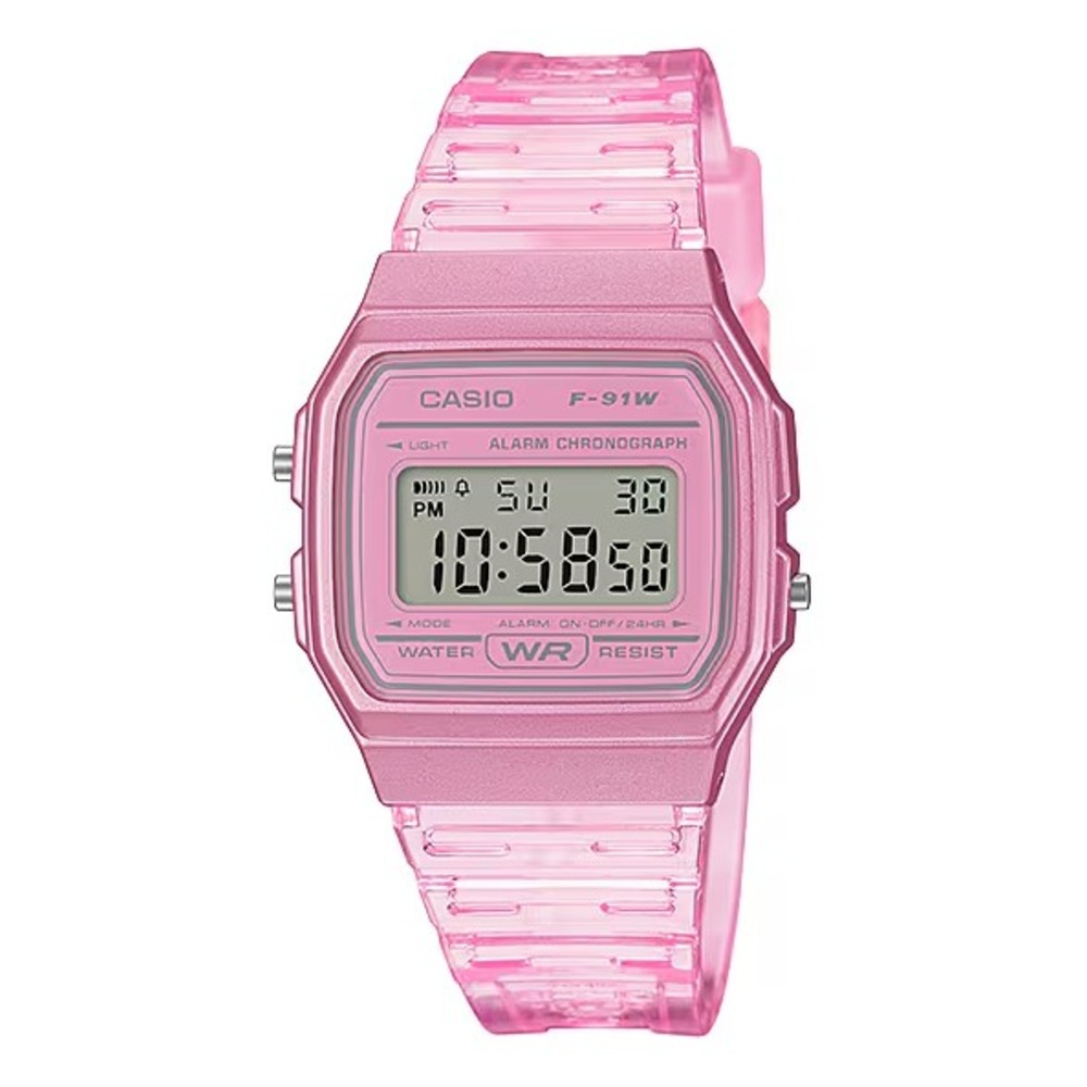 Casio F-91WS-4D Pop Digital Resin Belt Watch
